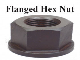 Flanged hex nut