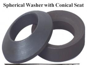 spherical washer with conical set