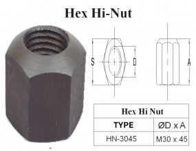 Hex Hi Nut M30