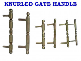 Knurled gate handle