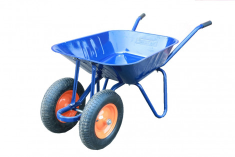 Double wheel barrow trolley 01