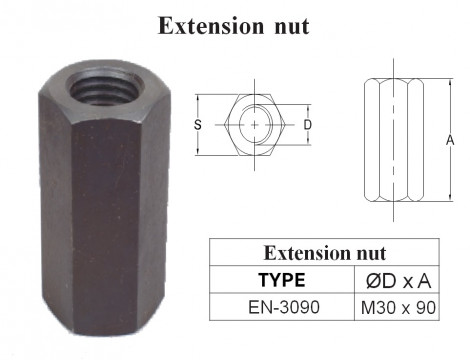 Extension Nut M30