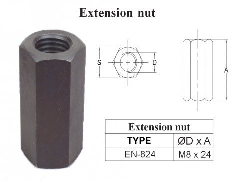Extension Nut M8