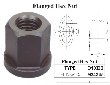 Flanged Hex Nut M24