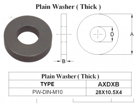 Plain Washer M10