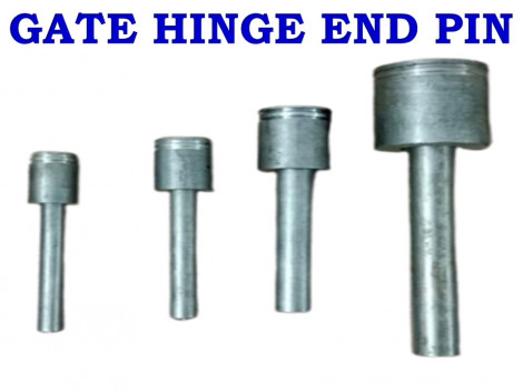 Gate hinge end pin