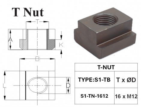 t nut 1612