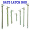 Gate latch rod