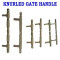 Knurled gate handle